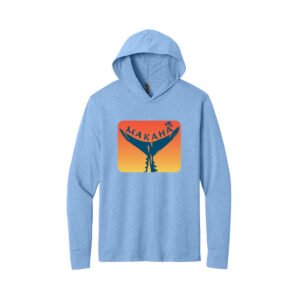 Next Level Apparel® CVC Long Sleeve Hoodie - Heather Columbia Blue