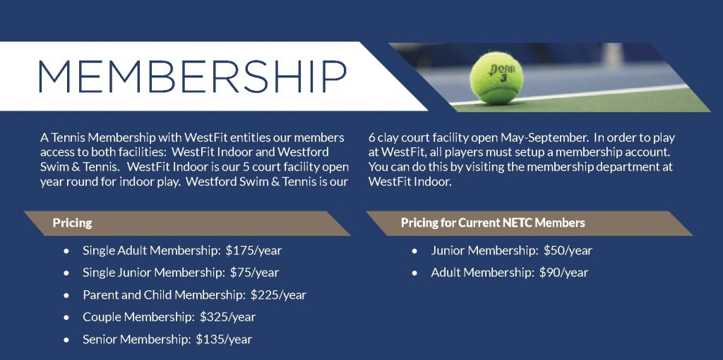 Tennis Membership WestFit Clubs