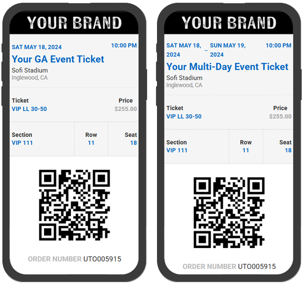 Single & Multi-Day Ticketing