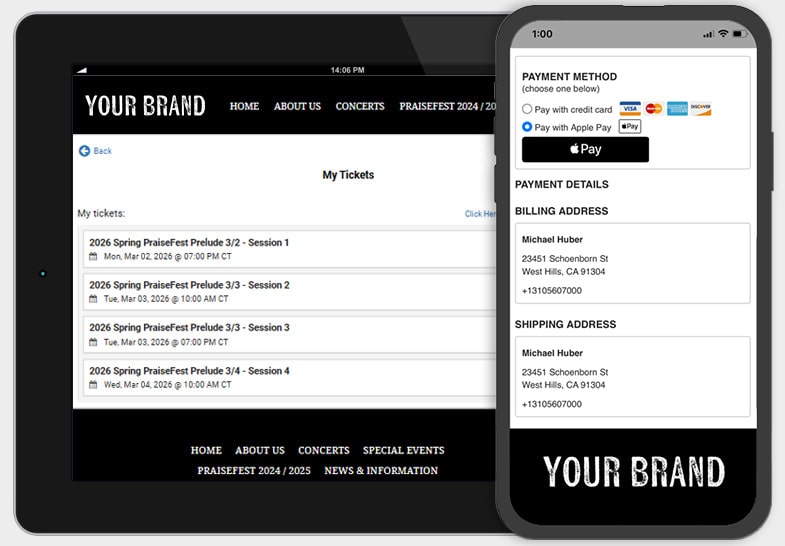 Easy access online for your customers to manage their orders & account details