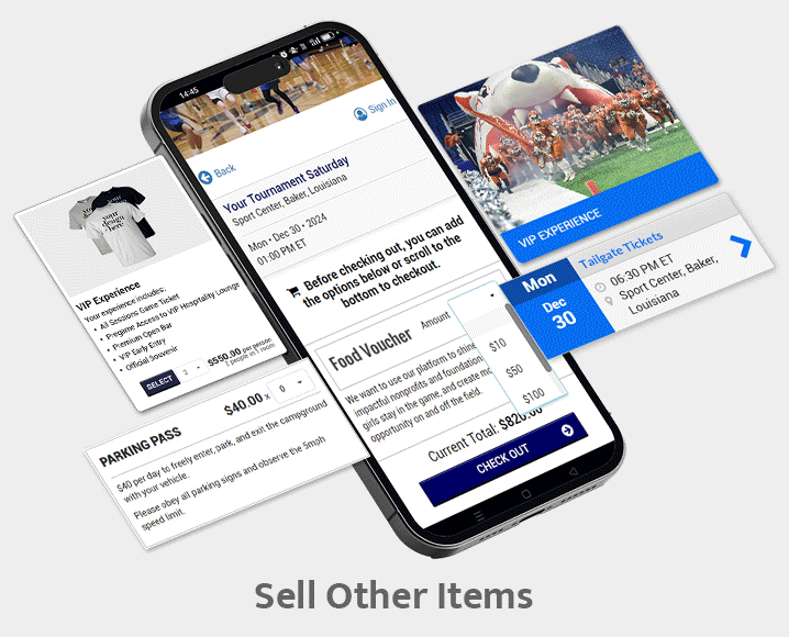 Sell and manage your tickets and other items in multiple ways