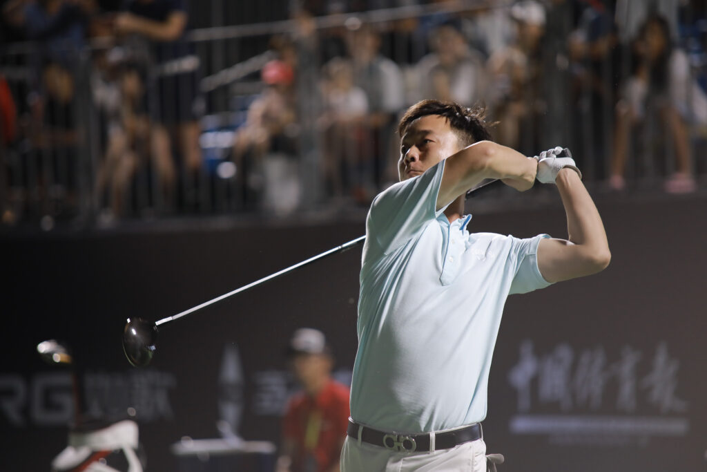 Player at China Long Drive Championship in 2020